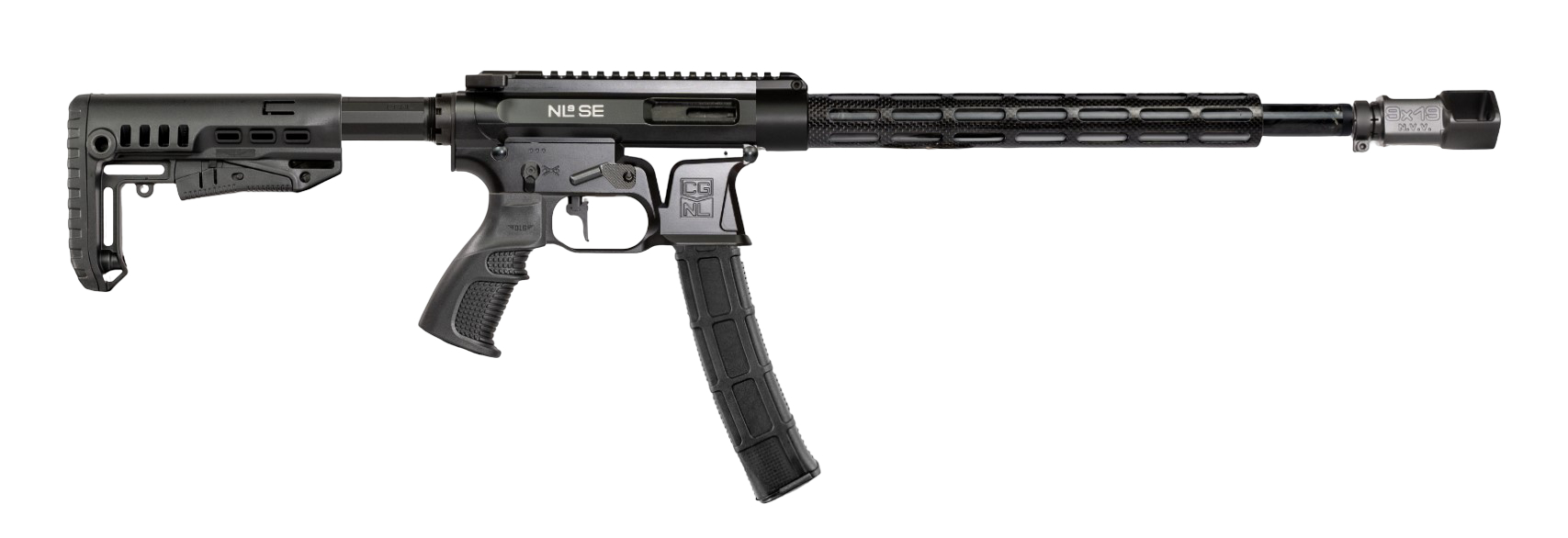 Карабин Adar 9x19 NL9SE S9 Carbon 14'' резьба 16x1 Alfa Precision Сайга 9 Sport - фото 1
