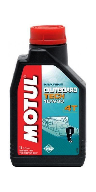 Масло Motul ПЛМ синт 4Т Technosynthese Outboard Tech 10w30 1L - фото 1