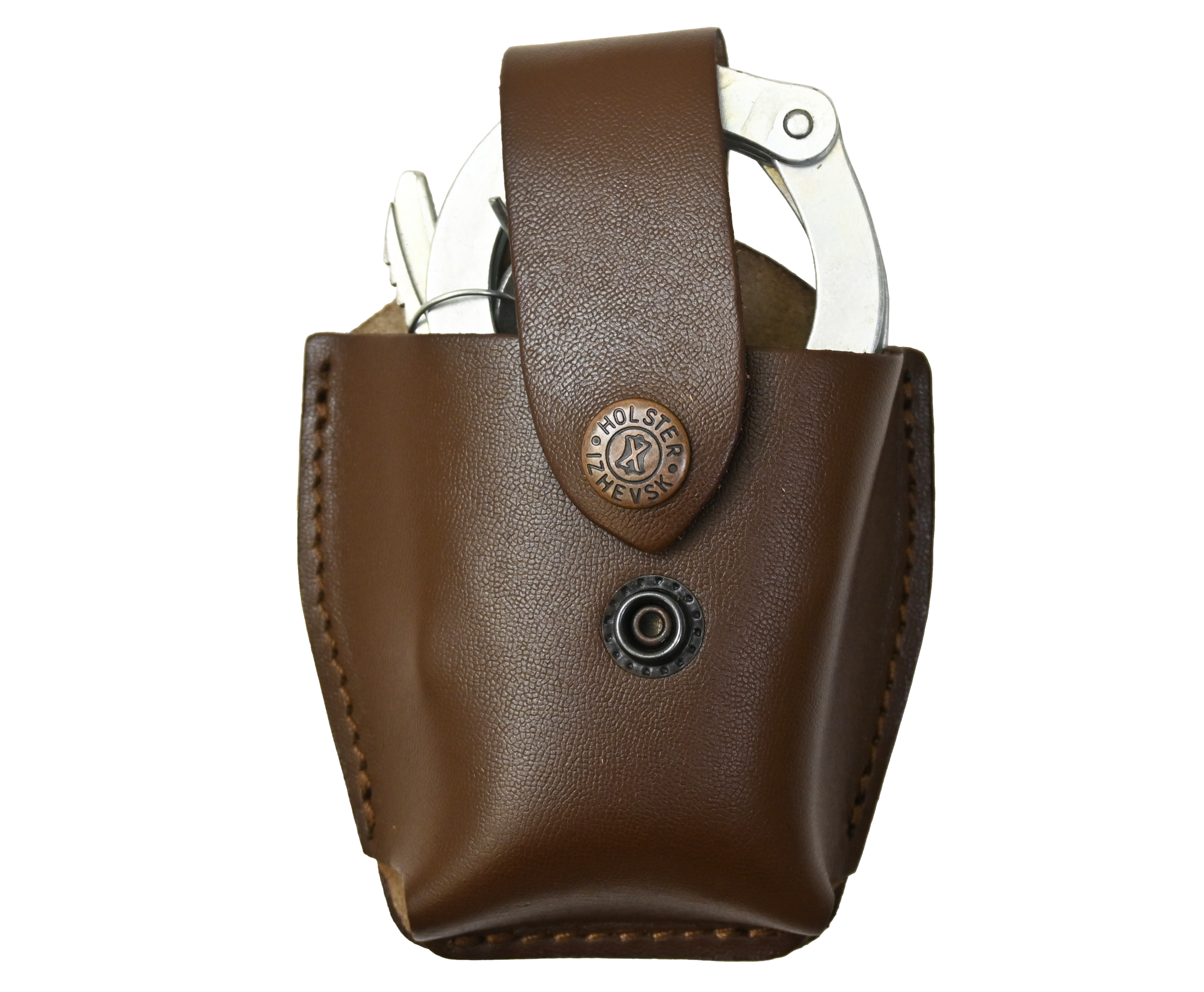 Чехол Хольстер под наручники БРС коричневый - фото 1
