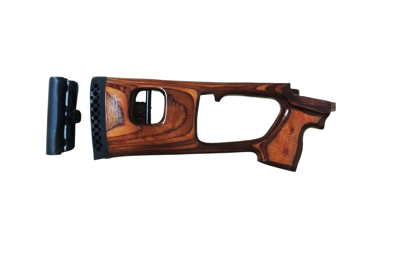 Приклад Левша Тигр тип СВД подушка левша фанера - фото 1