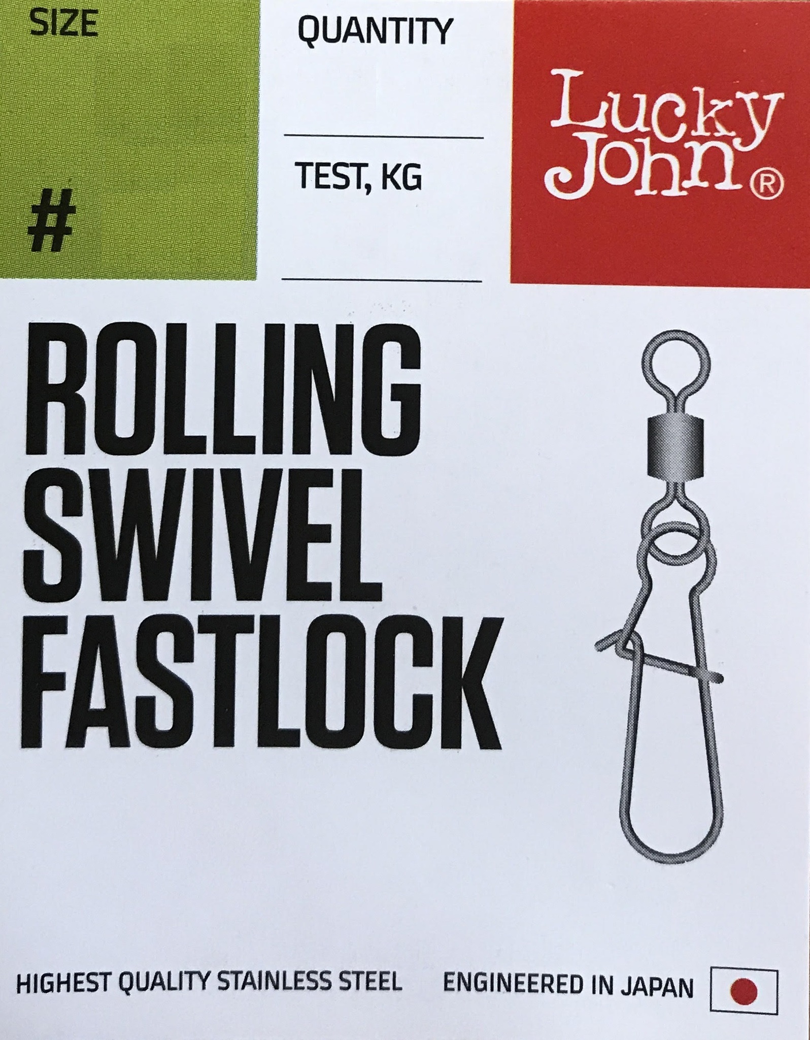 Вертлюг Lucky John Rolling Swivel Fastlock 008 - фото 1
