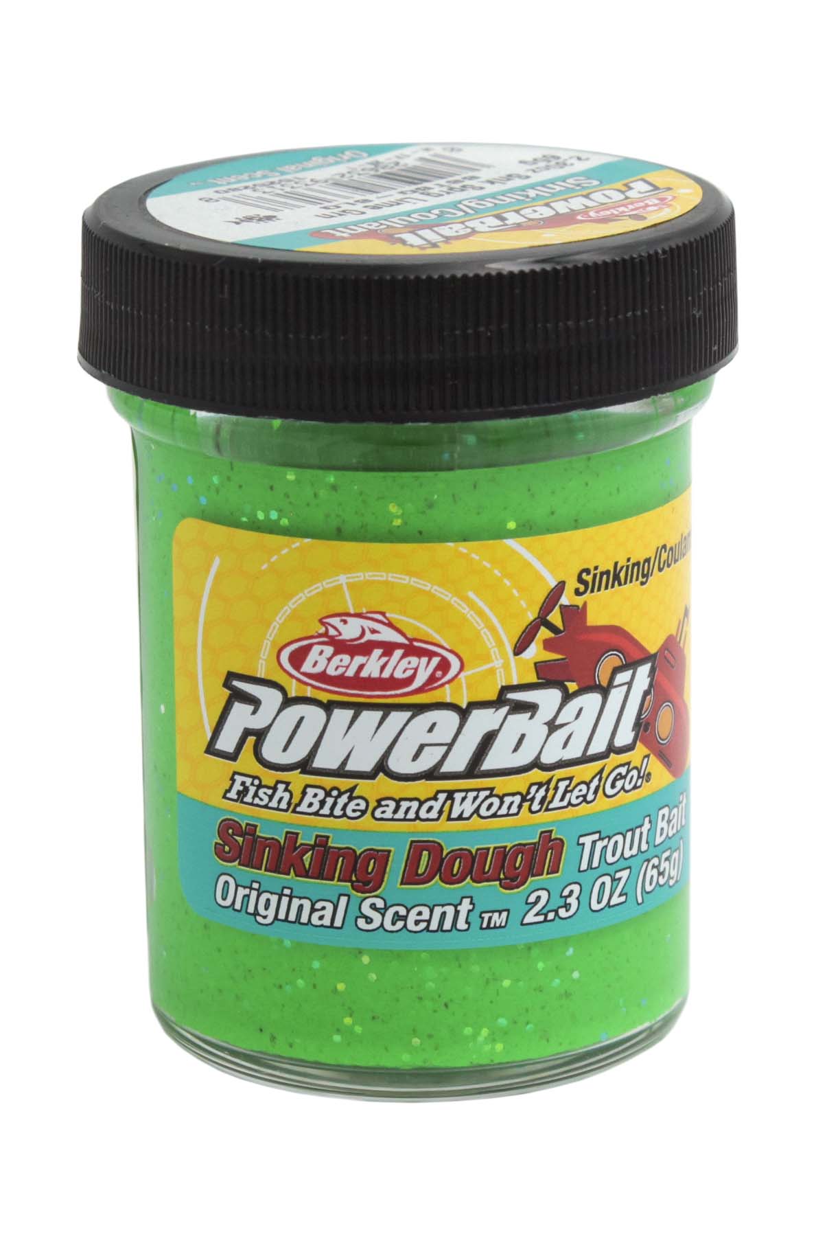 Паста Berkley Powerbait Sinking Glitter Trout Bait 50гр Spring/Lime - фото 1