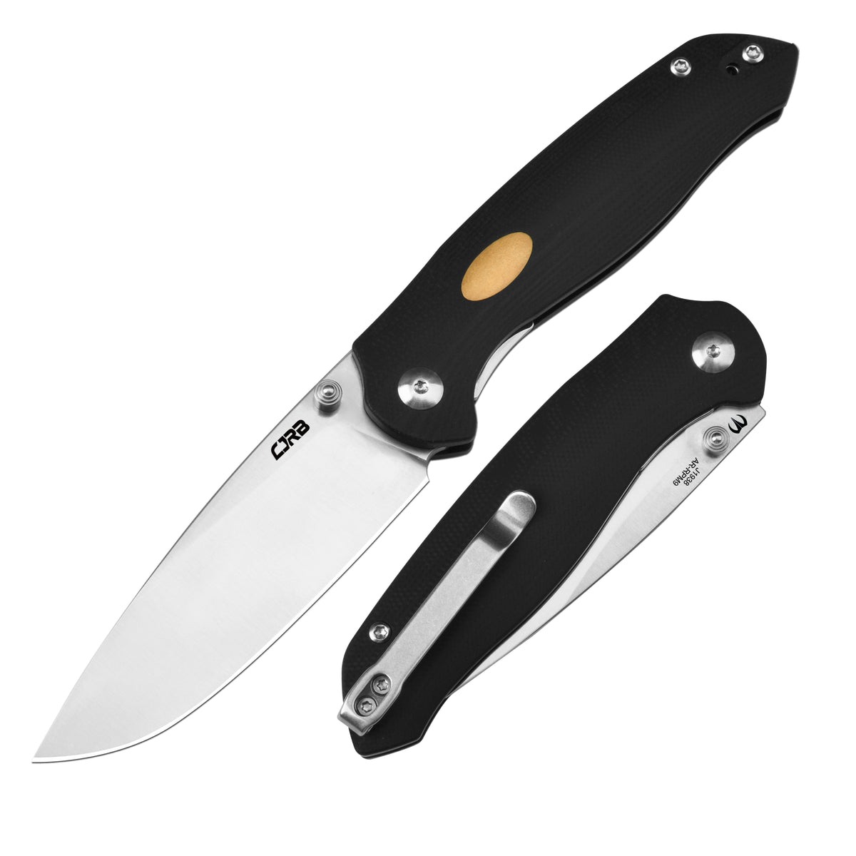 Нож CJRB Aes складной рукоять черный G10 сталь stonewash AR-RPM9 - фото 1
