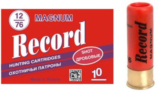 Патрон 12х76 КХЗ Record 4 Магнум
