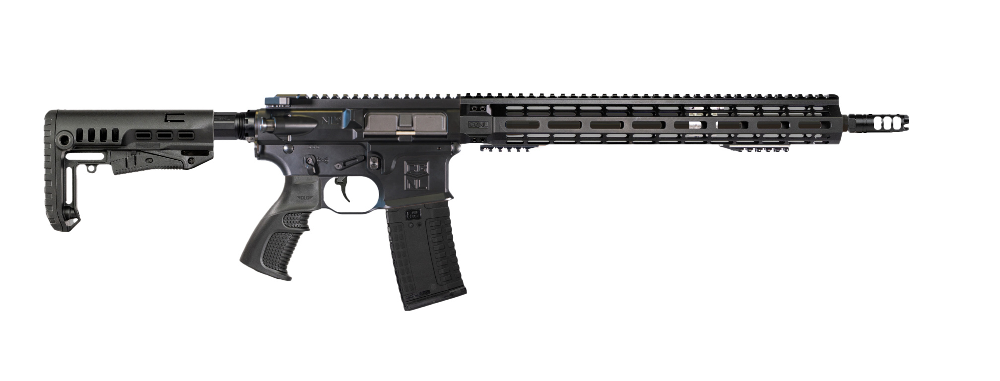 Карабин Adar 223 Rem NL15T Speghetti 16 Middle 1/2-28 AR15/STANAG Tactic V3 - фото 1