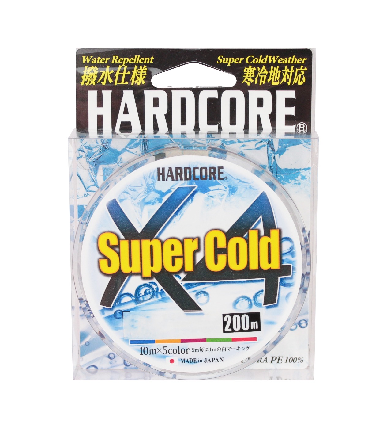 Шнур Yo-Zuri Duel PE Hardcore Super Cold X4 200м 5Color 2,0 0,24мм 13,0кг - фото 1