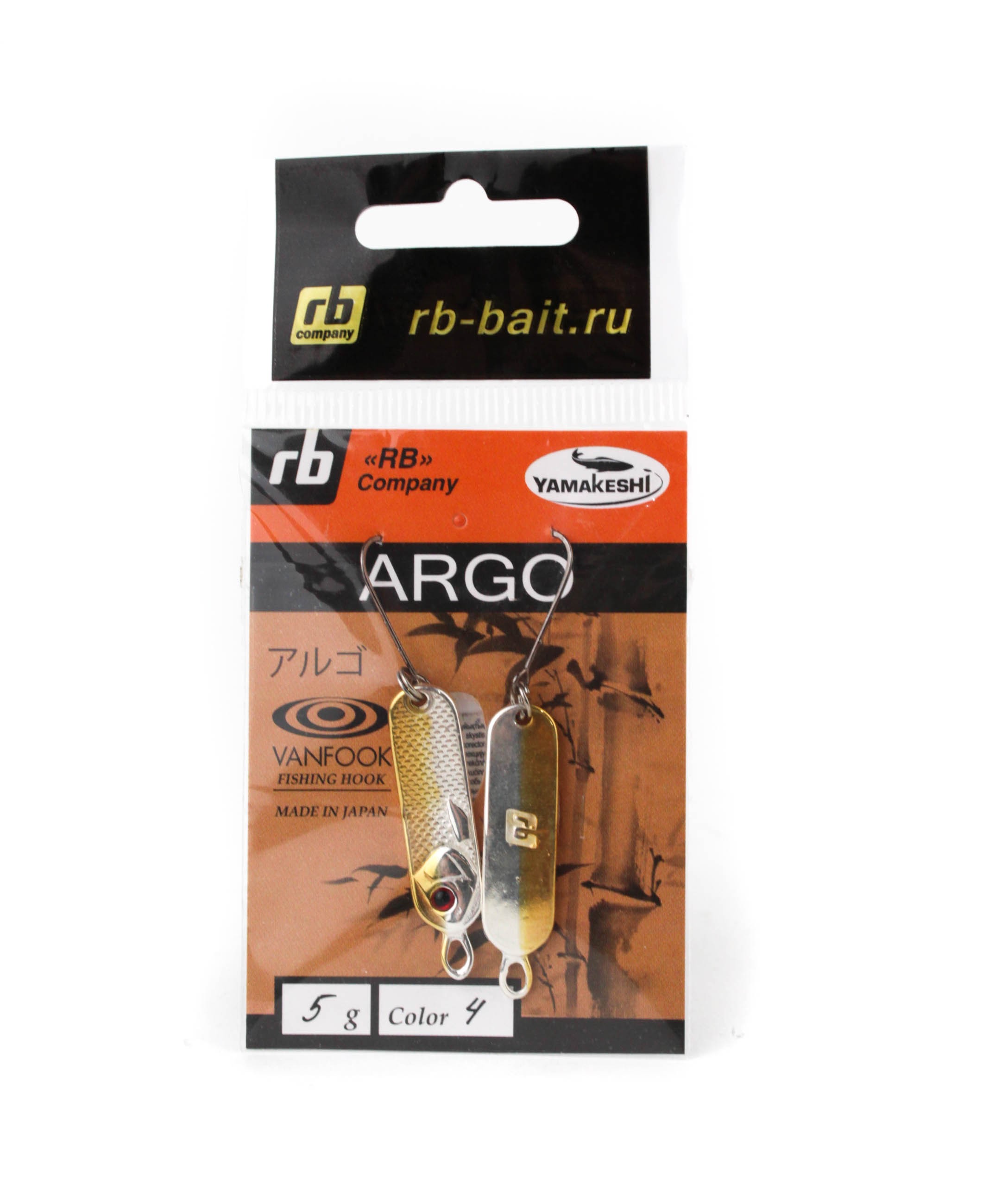 Блесна RB Argo булер 5гр-04 серебрение и золочение уп-2шт - фото 1