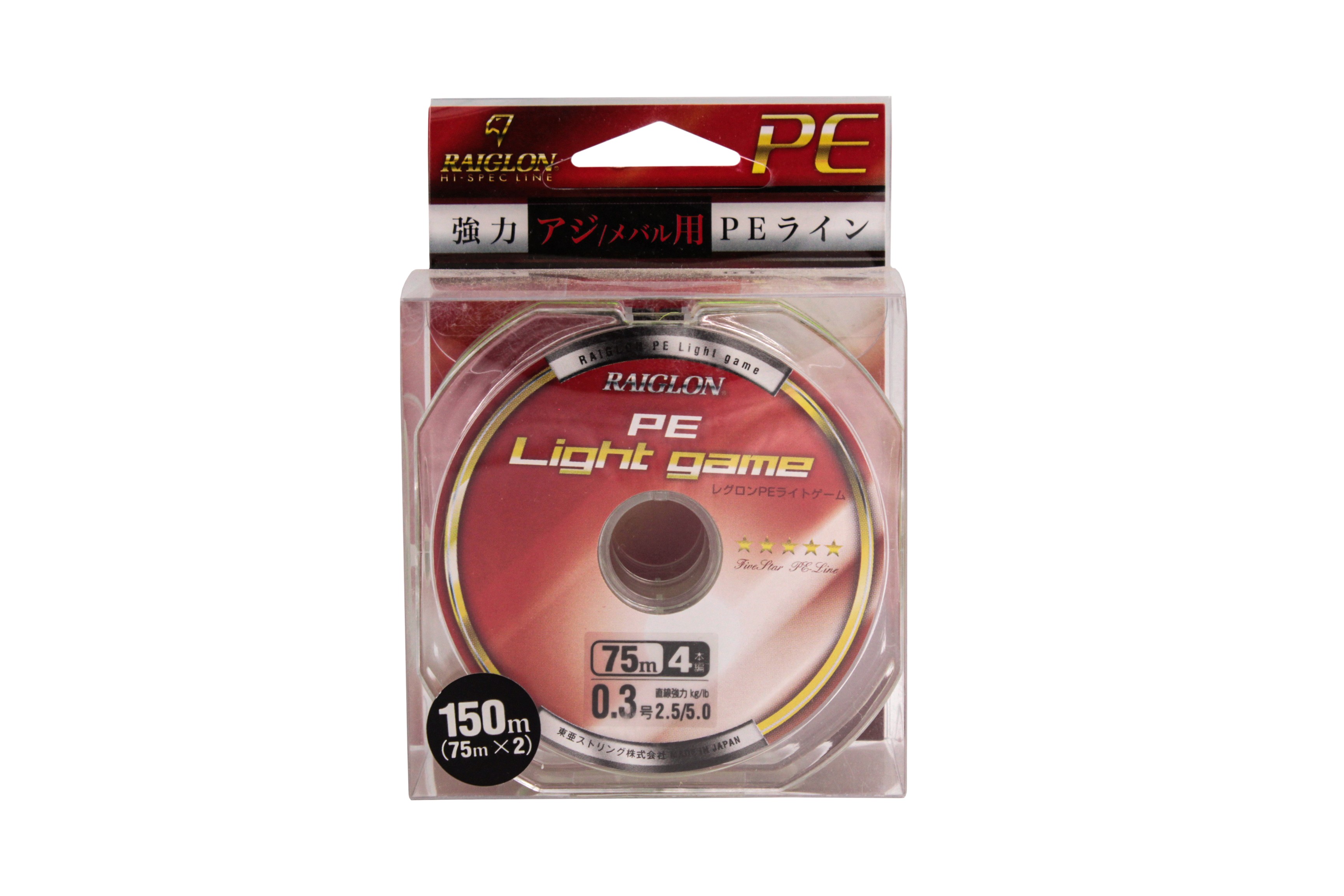 Шнур Raiglon PE light game 4 braid 150м PE 0,3/0,090мм