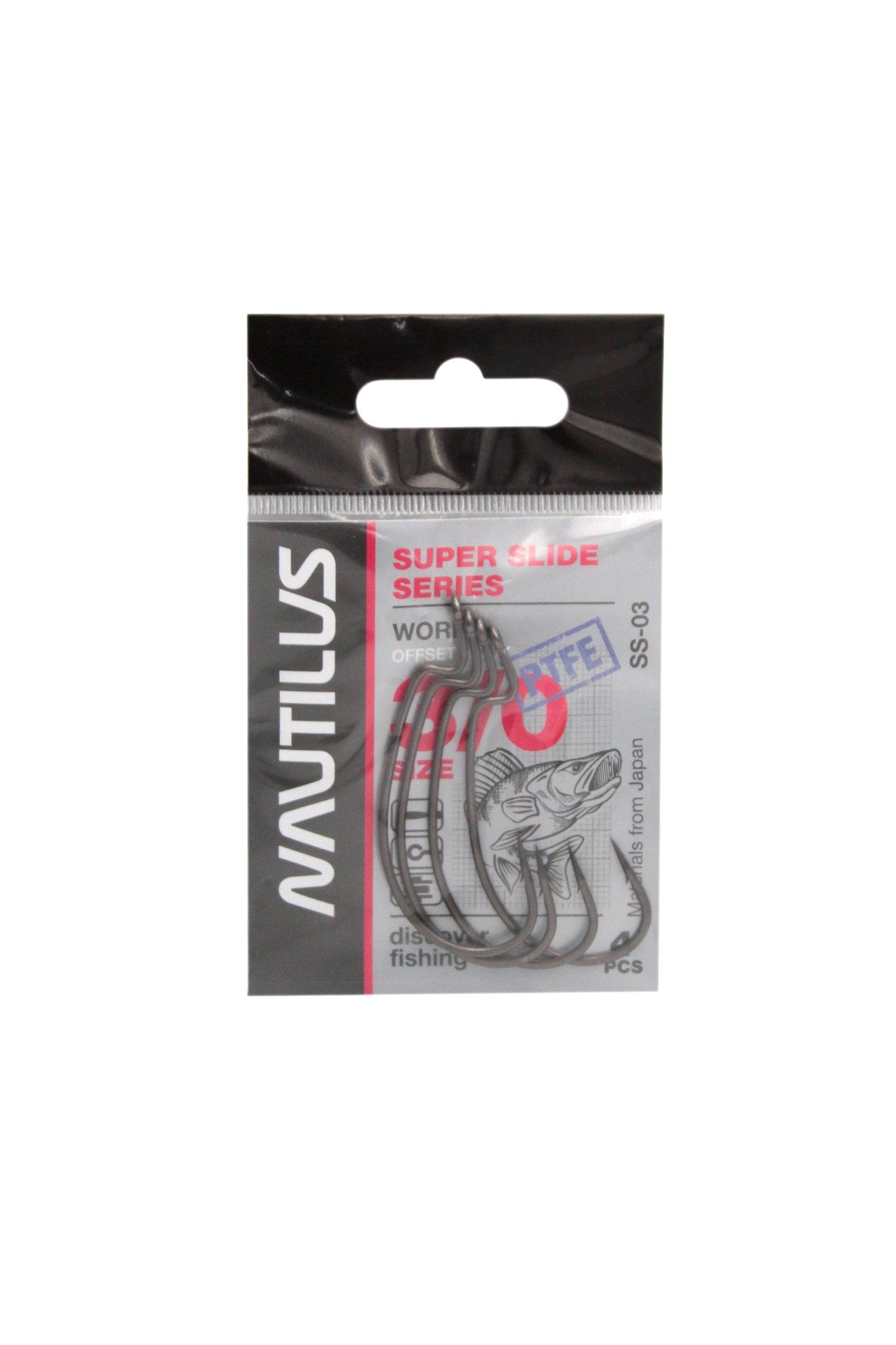 Крючок Nautilus Offset Super Slide SS-03PTFE №3/0 - фото 1