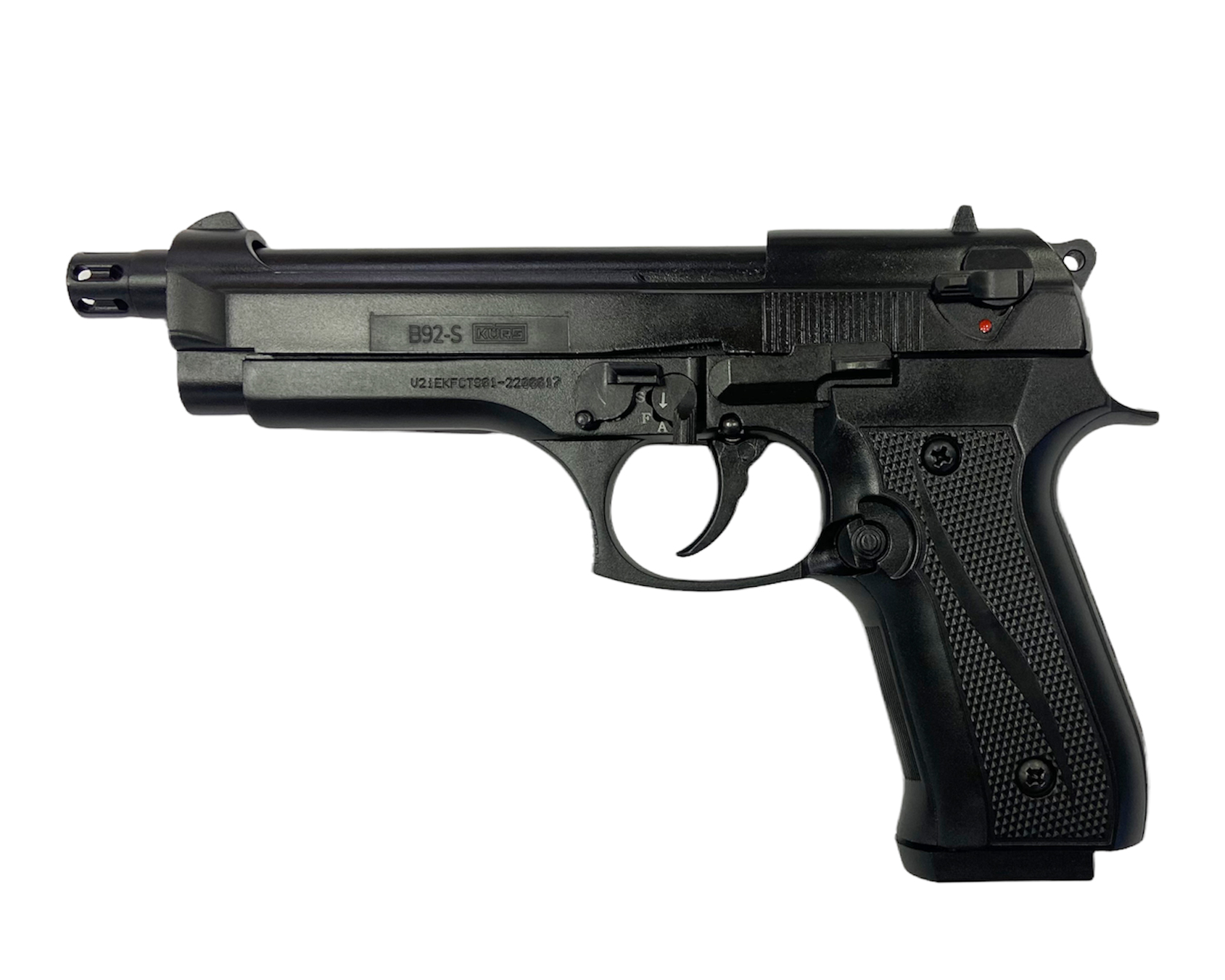 Пистолет Курс-С B92-S 10ТК сигнальный 5,5мм черный матовый - фото 1