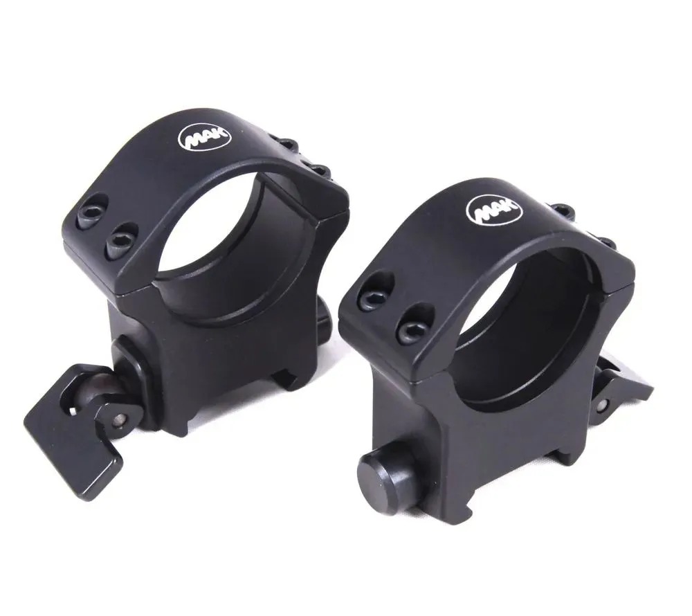 Кольца быстросъемные MAKuick 3 на Picatinny 30мм BH14мм - фото 1