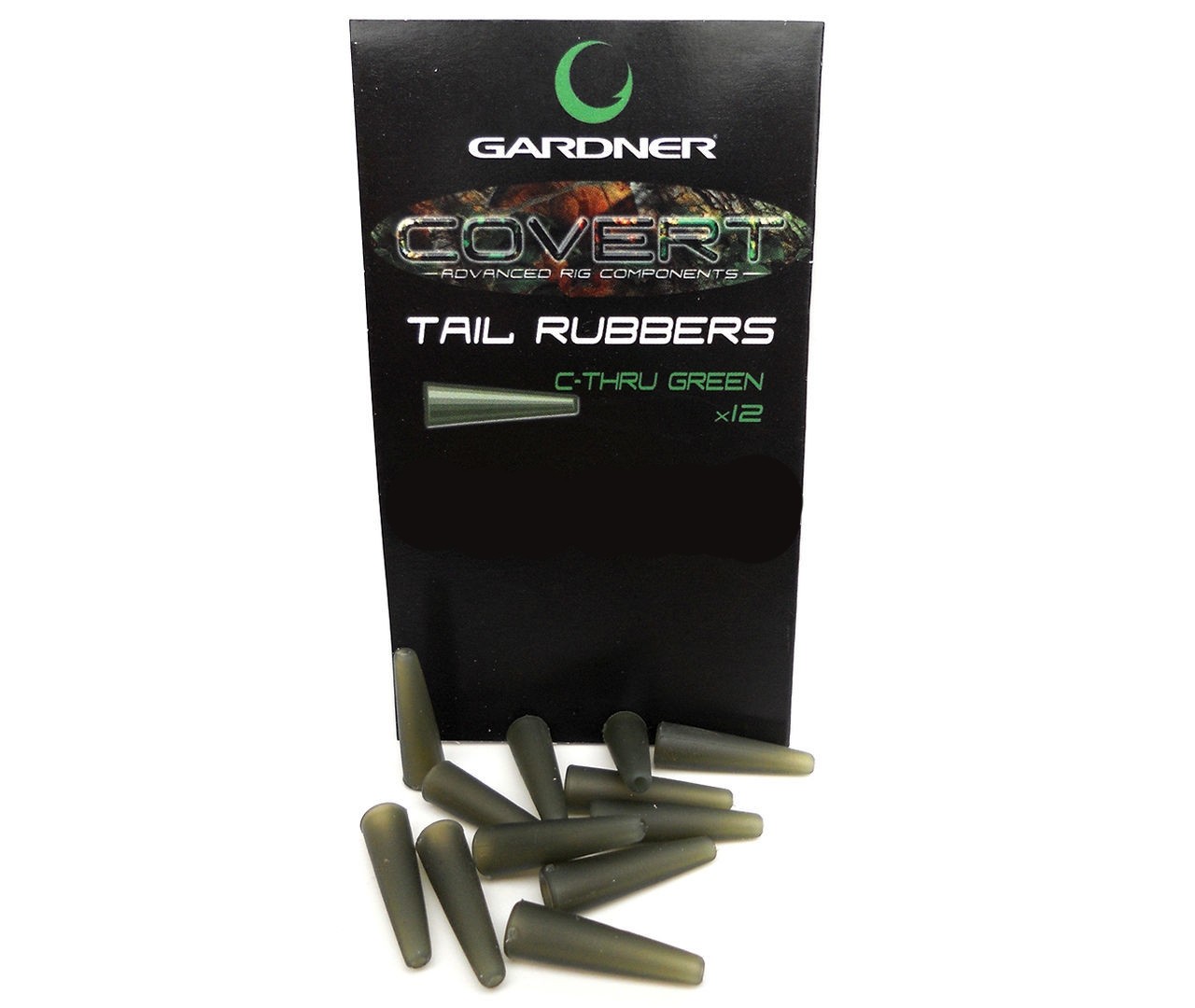 Конус Gardner Covert tail rubbers c-thru green для клипсы - фото 1