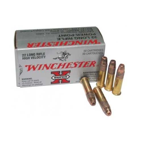 Патрон 22 LR Winchester HP high velocity 2,6г (50шт) - фото 1