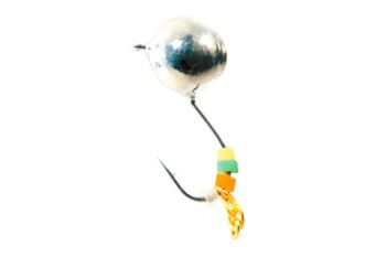 Мормышка Ecopro Дробинка с ушком гальваника+цепочка цв.704 3мм 1/5 - фото 1