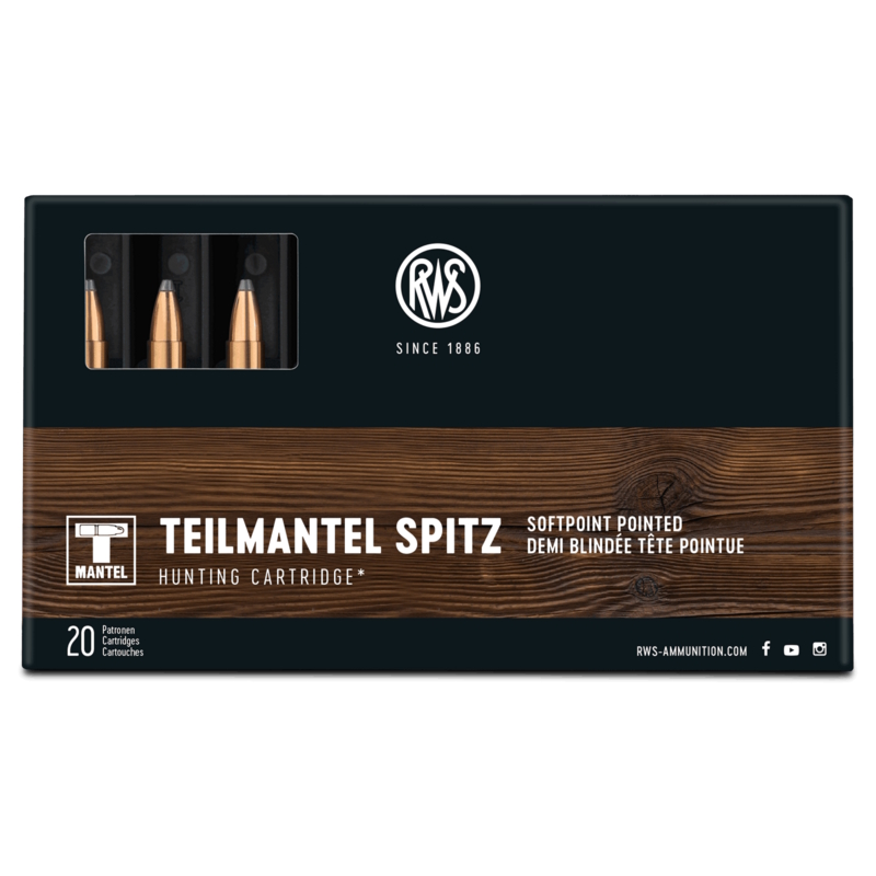 Патрон 243Win RWS TMS Teilmantel Spitz SP 6,5гр 1/20 - фото 1