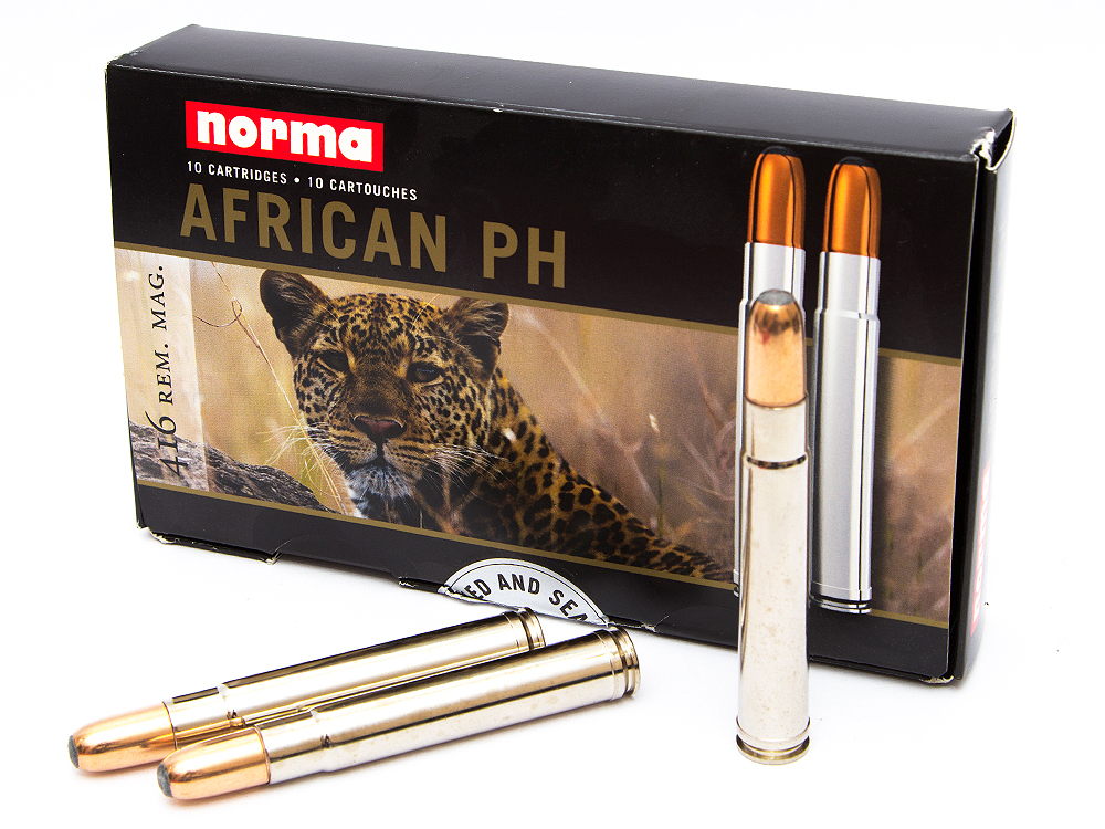 МП Патроны NORMA, кал. .450 Rigby Rimless African PH FMJ Woodleigh (550/35,6гр.) - фото 1