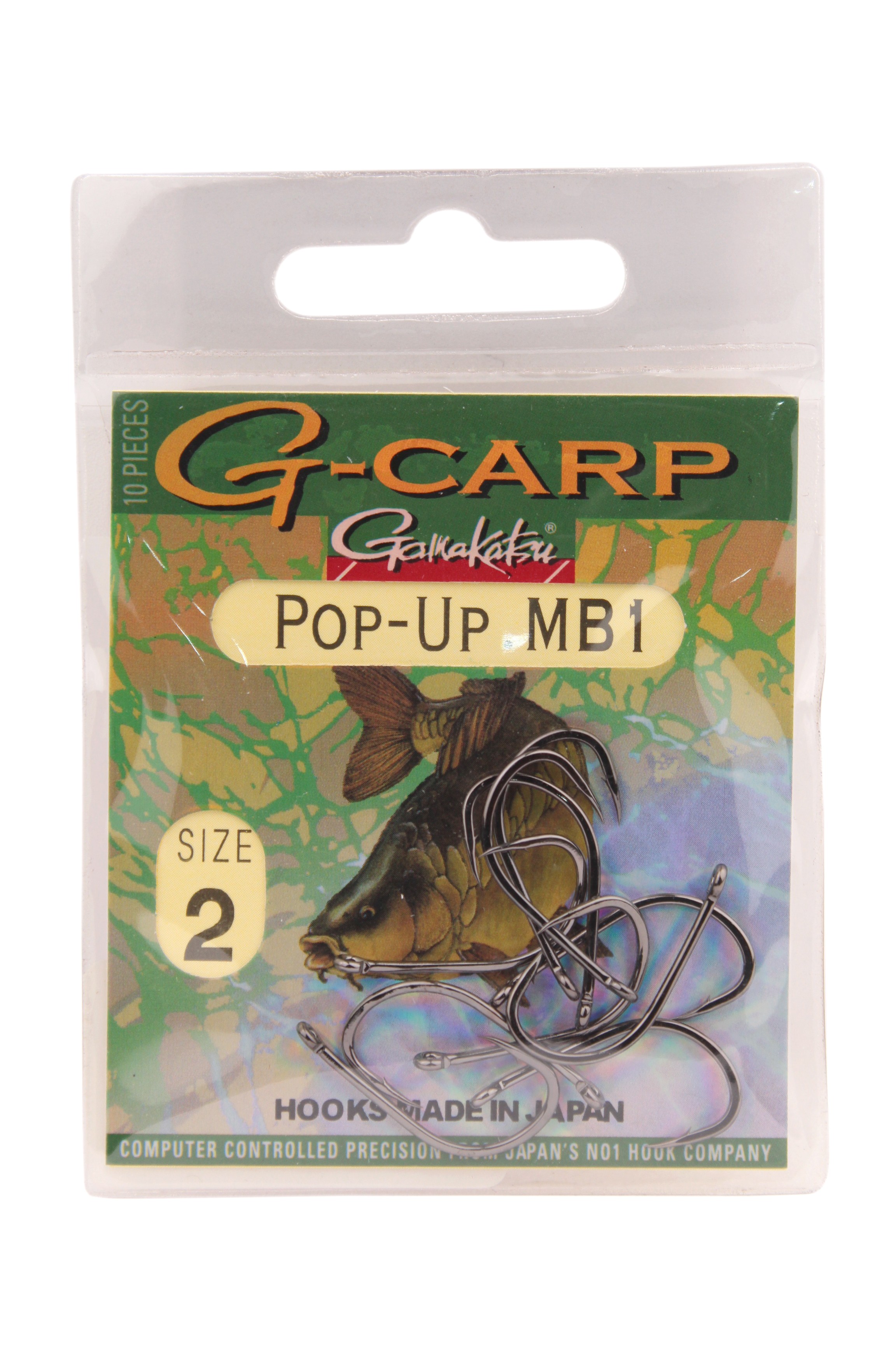 Крючок Gamakatsu G-Carp pop-up MB1 Hook №2 уп.10шт - фото 1