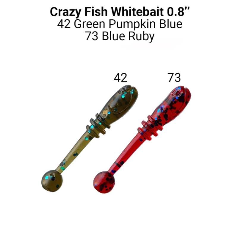 Приманка Crazy Fish Whitebait 0,8" 16-20-42/73-6