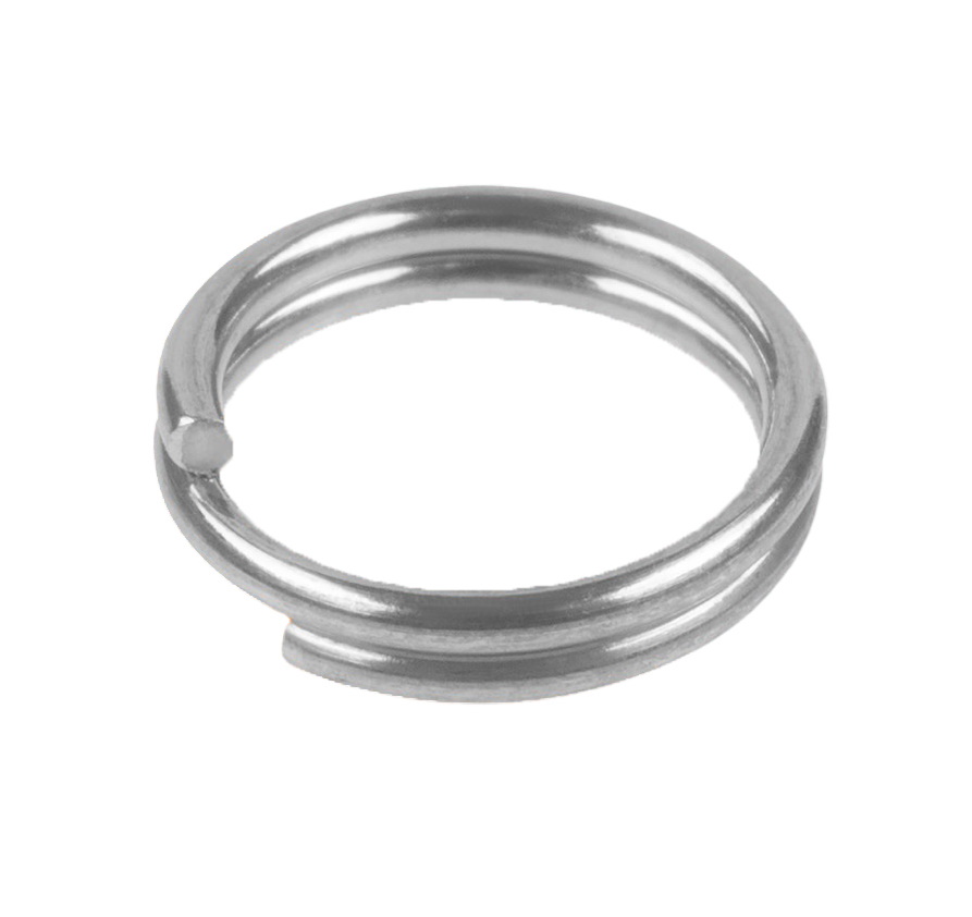 Заводное кольцо Sprut SR-01 SN №6 12кг Split Ring Silver Nickel 16шт - фото 1