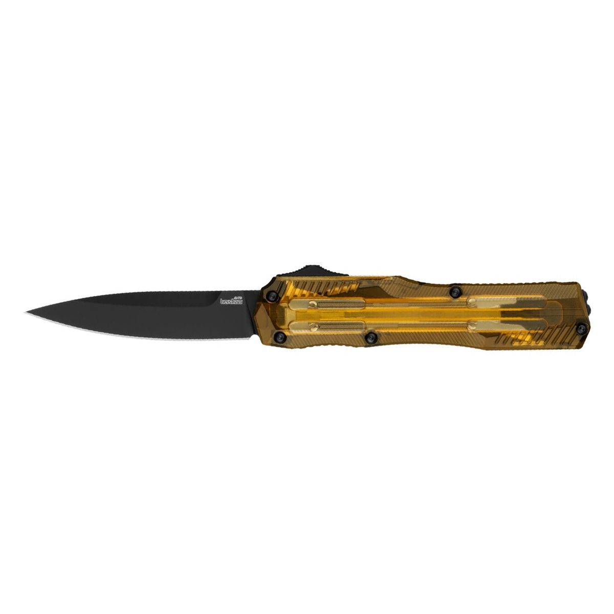 Нож Kershaw K9000ULTEM Livewire автомат рукоять алюм Ultem черный сталь CPM M - фото 1