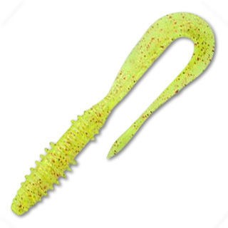 Приманка Keitech Mad Wag mini 3,5&quot; Pal 01 chartreuse red flake - фото 1