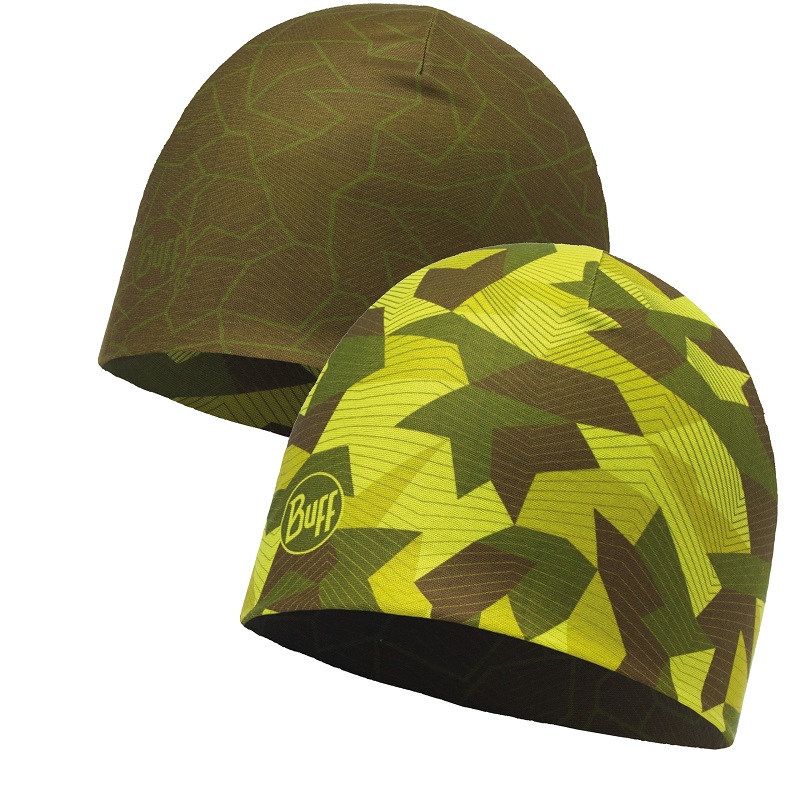 Шапка Buff Microfiber reversible hat block camo green - фото 1