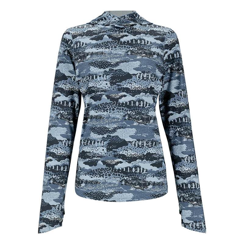 Термофутболка Simms Women's Bugstopper SolarFlex Hoody Shroud Selvedge  - фото 1