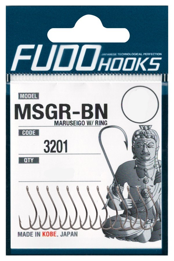 Крючки Fudo Maruseigo W/ Ring MSGR-BN 3201 BN №14  - фото 1