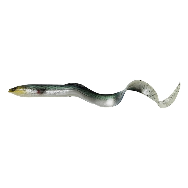 Приманка Savage Gear LB Real eel 20см 27гр bulk green silver 1/20 - фото 1