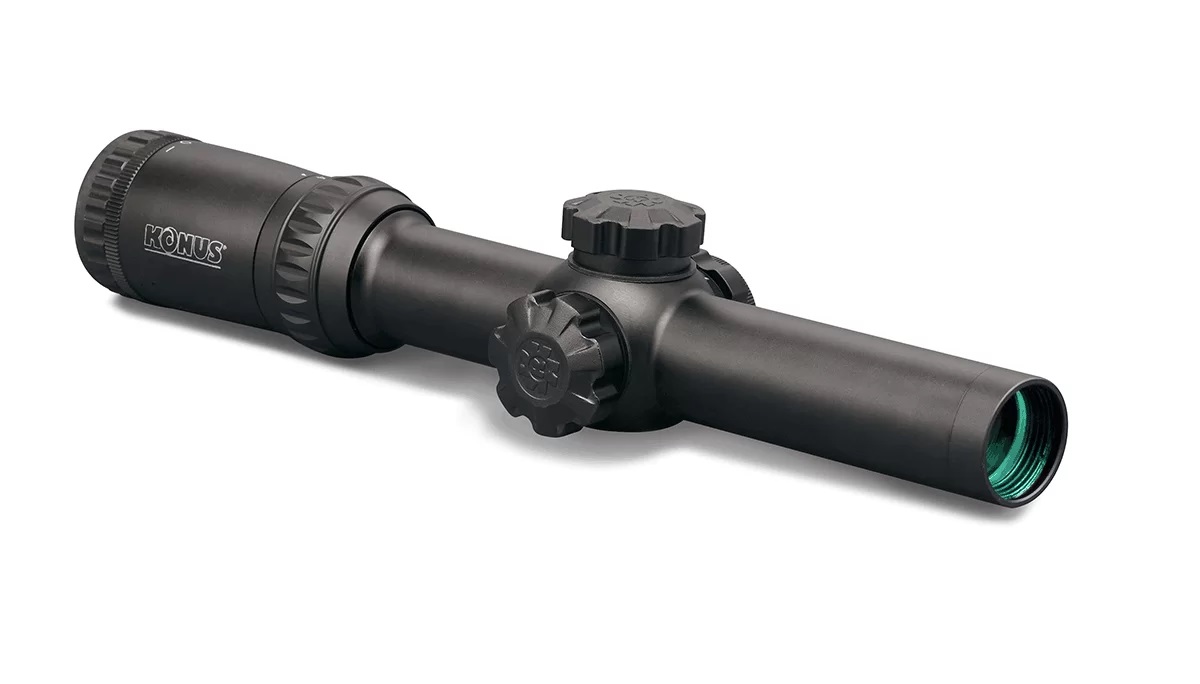 Прицел Konus pro M-30 1-6х24 30мм Center Dot красная/голубая 1/2 МОА - фото 1