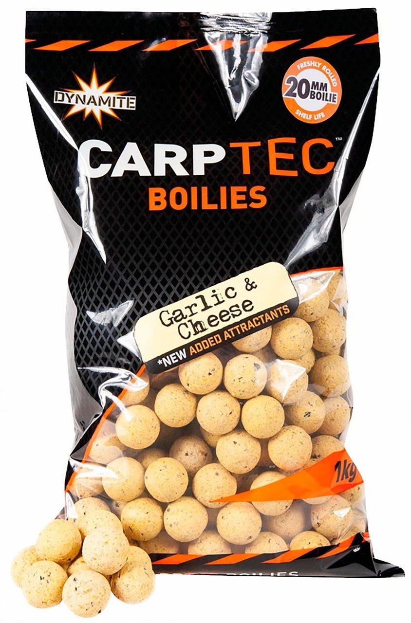 Бойлы Dynamite Baits Carp-Tec garlic & cheese 15мм 1кг тонущие - фото 1