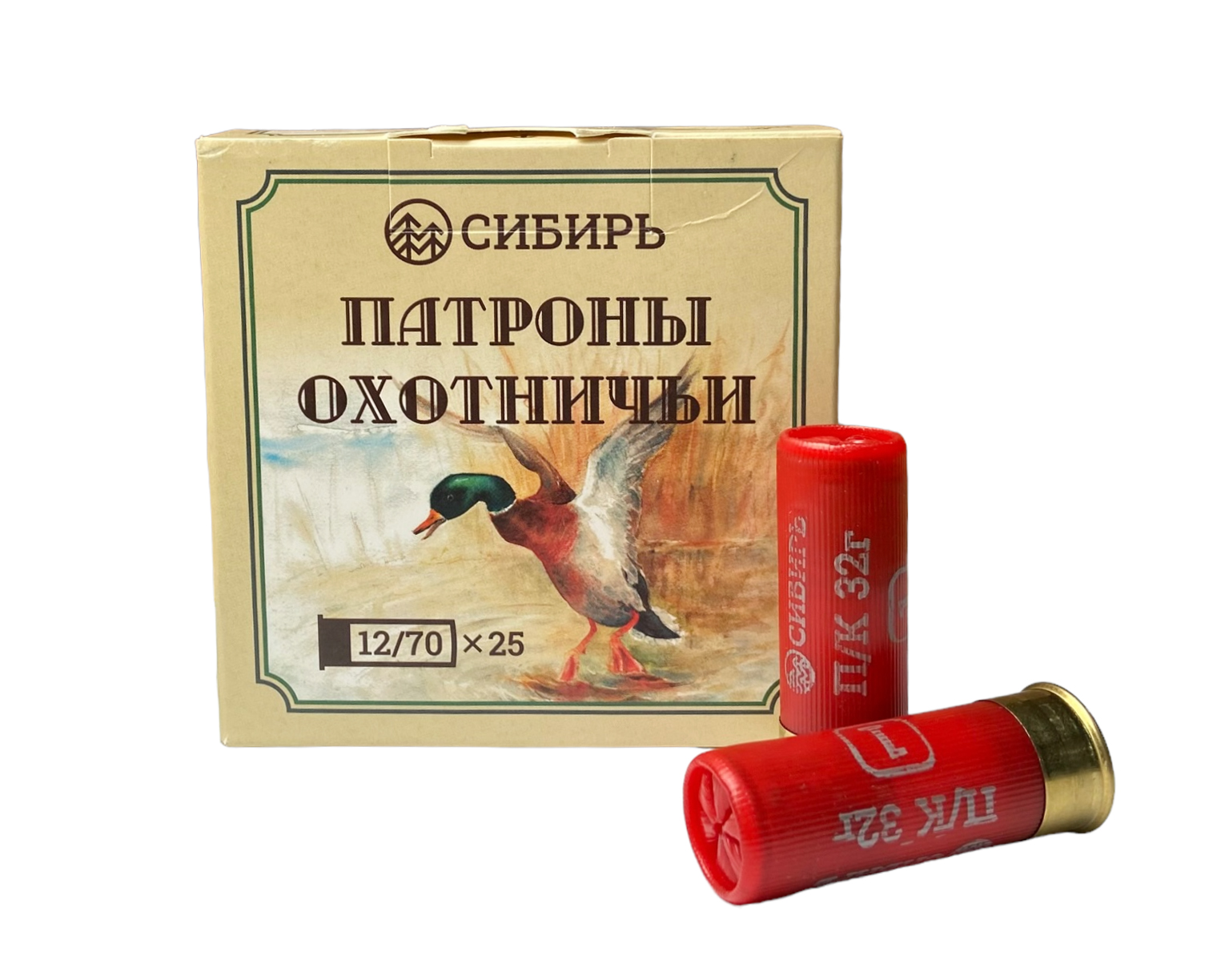 Патрон 12x70 Сибирь 4 32гр - фото 1