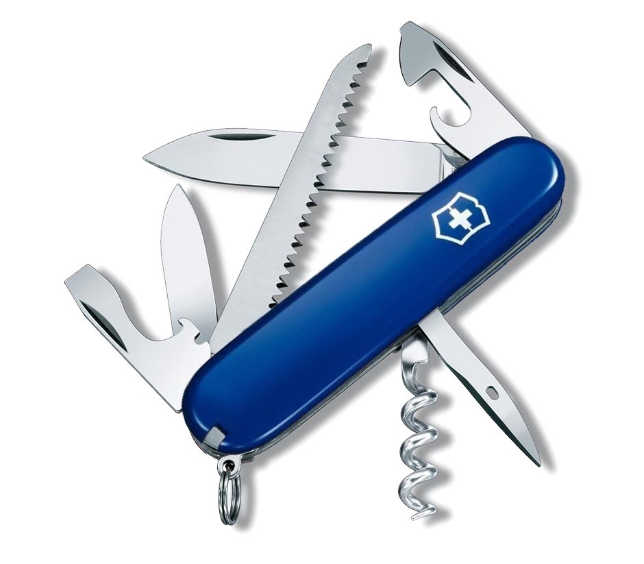 Нож Victorinox Camper 91мм синий - фото 1