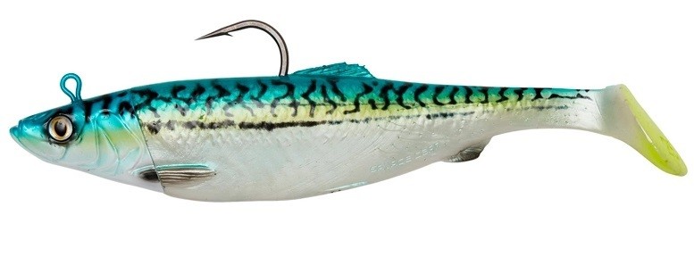 Приманка Savage Gear 4D Herring Big Shad 25см 300гр Sinking Green Mackerel 2+1 ш - фото 1