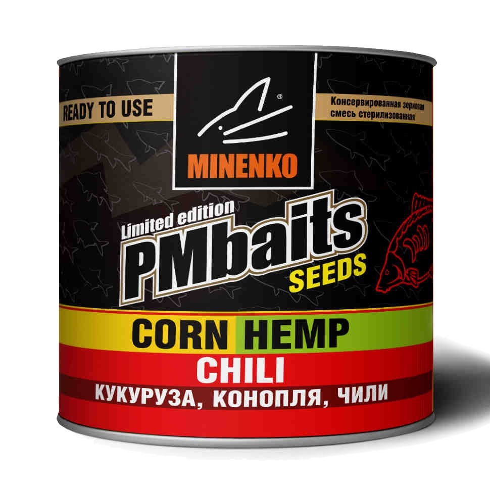 Консервированная зерновая смесь MINENKO Corn hemp chili 430мл - фото 1