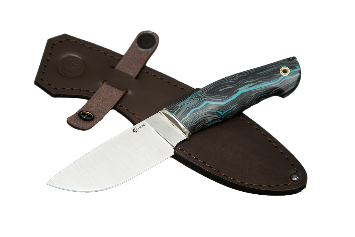 Нож ИП СЕМИНА Разделочный ст.М398 мельхиор микарта - фото 1