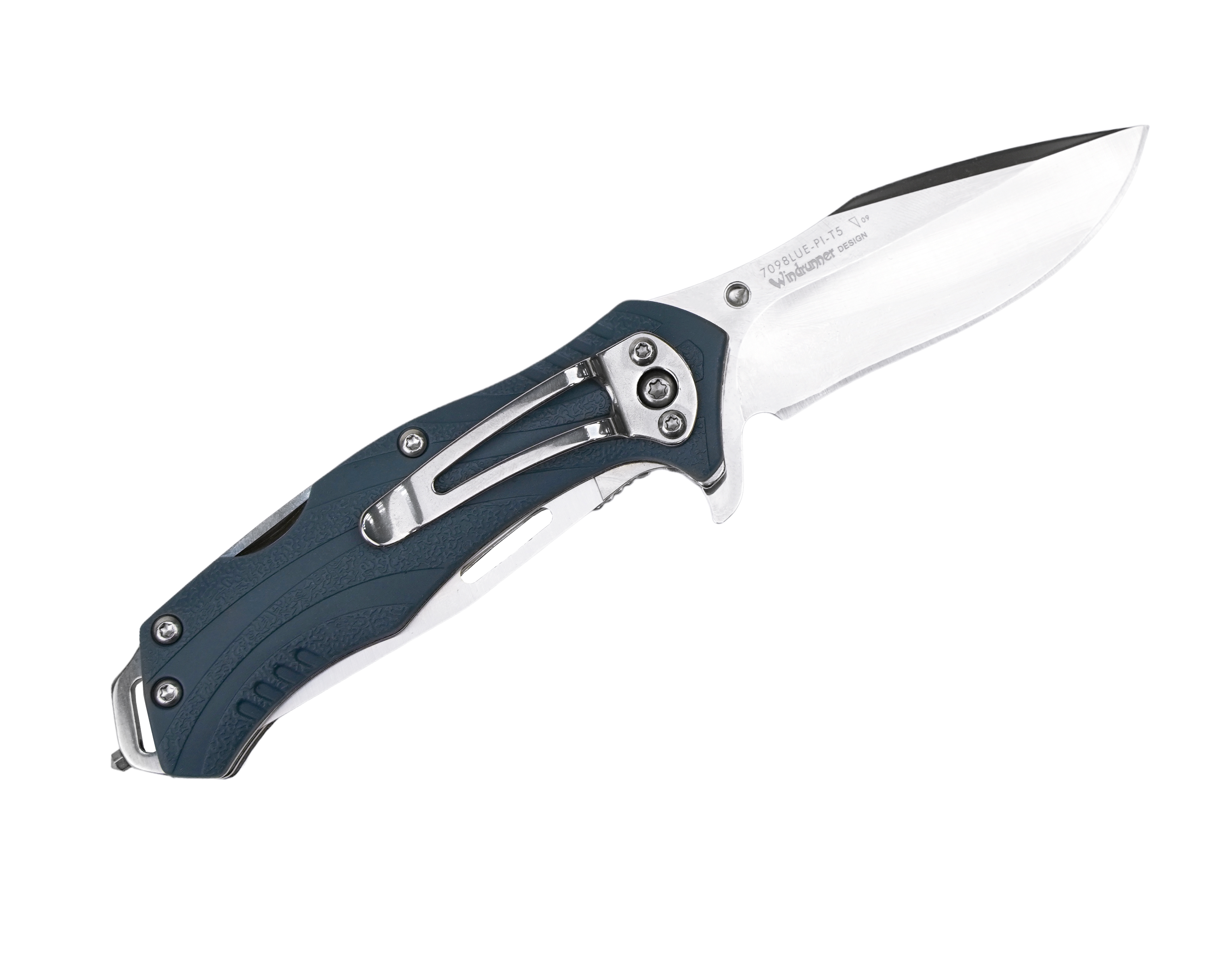 Нож Sanrenmu 7098LUE-PI-T5 складной сталь 12C27 Mirror grey PA66 GF