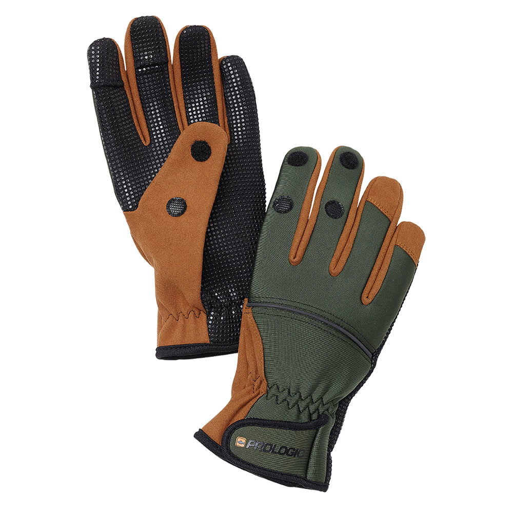 Перчатки Prologic Neoprene Grip Green/Black - фото 1