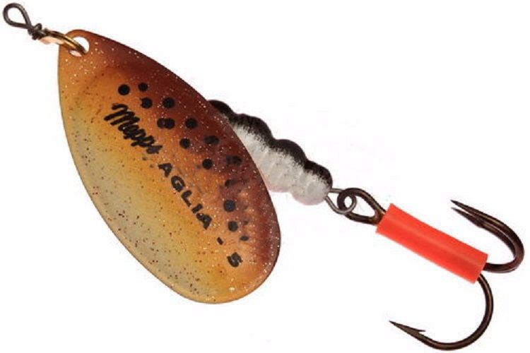 Блесна Mepps Aglia Fluo Micropigments Trout №3 Brown - фото 1