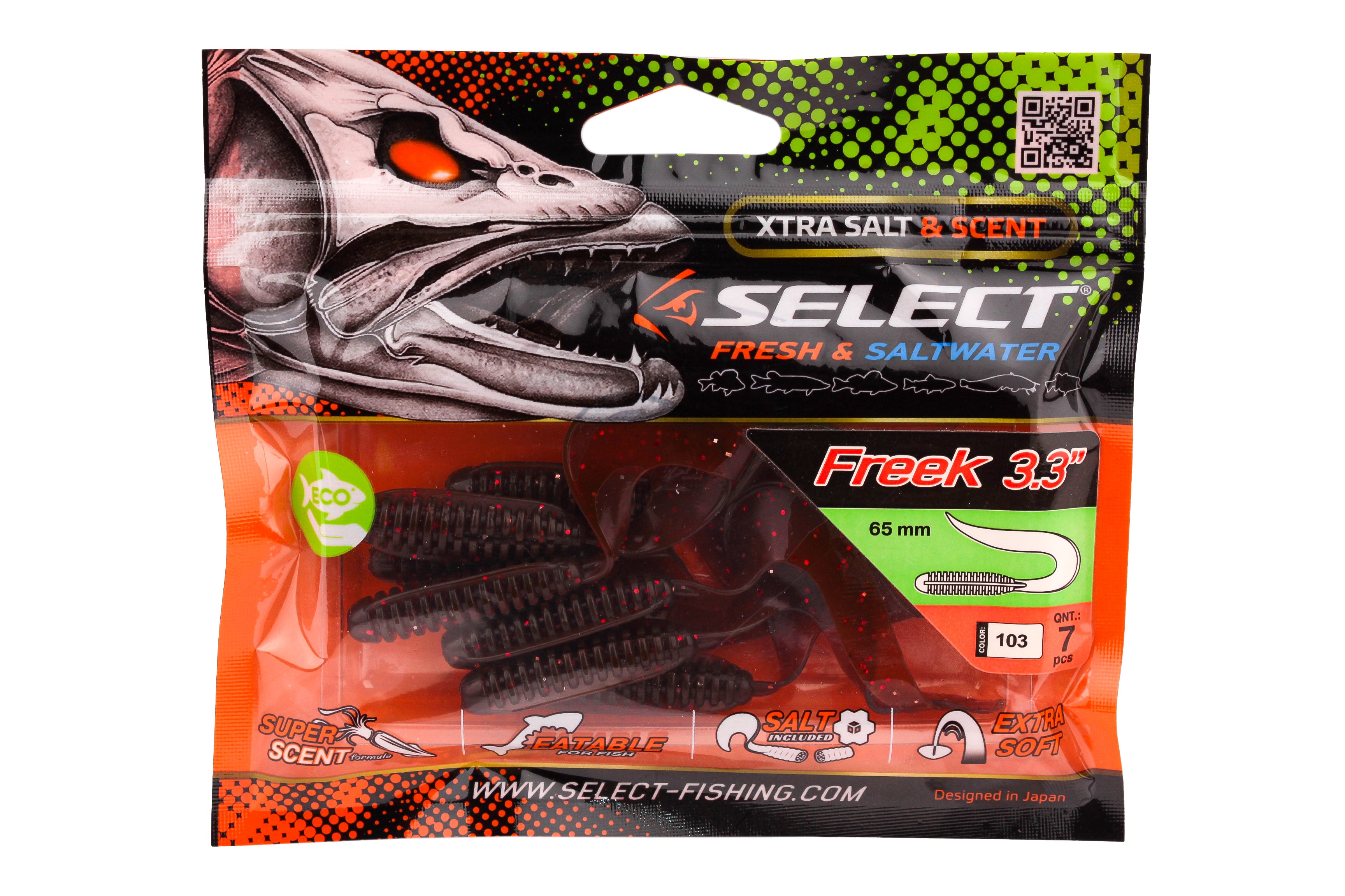 Приманка Select Freek 3.3" 103 уп 7шт - фото 1