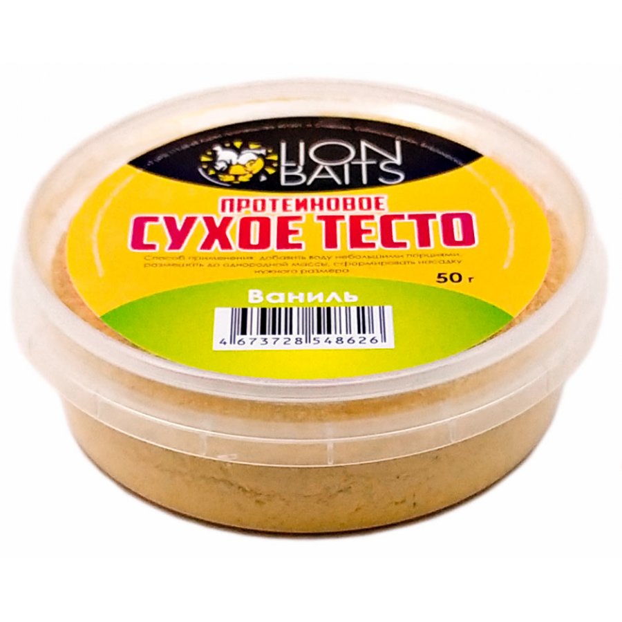 Тесто Lion Baits Протеиновое сухое ваниль 50гр - фото 1