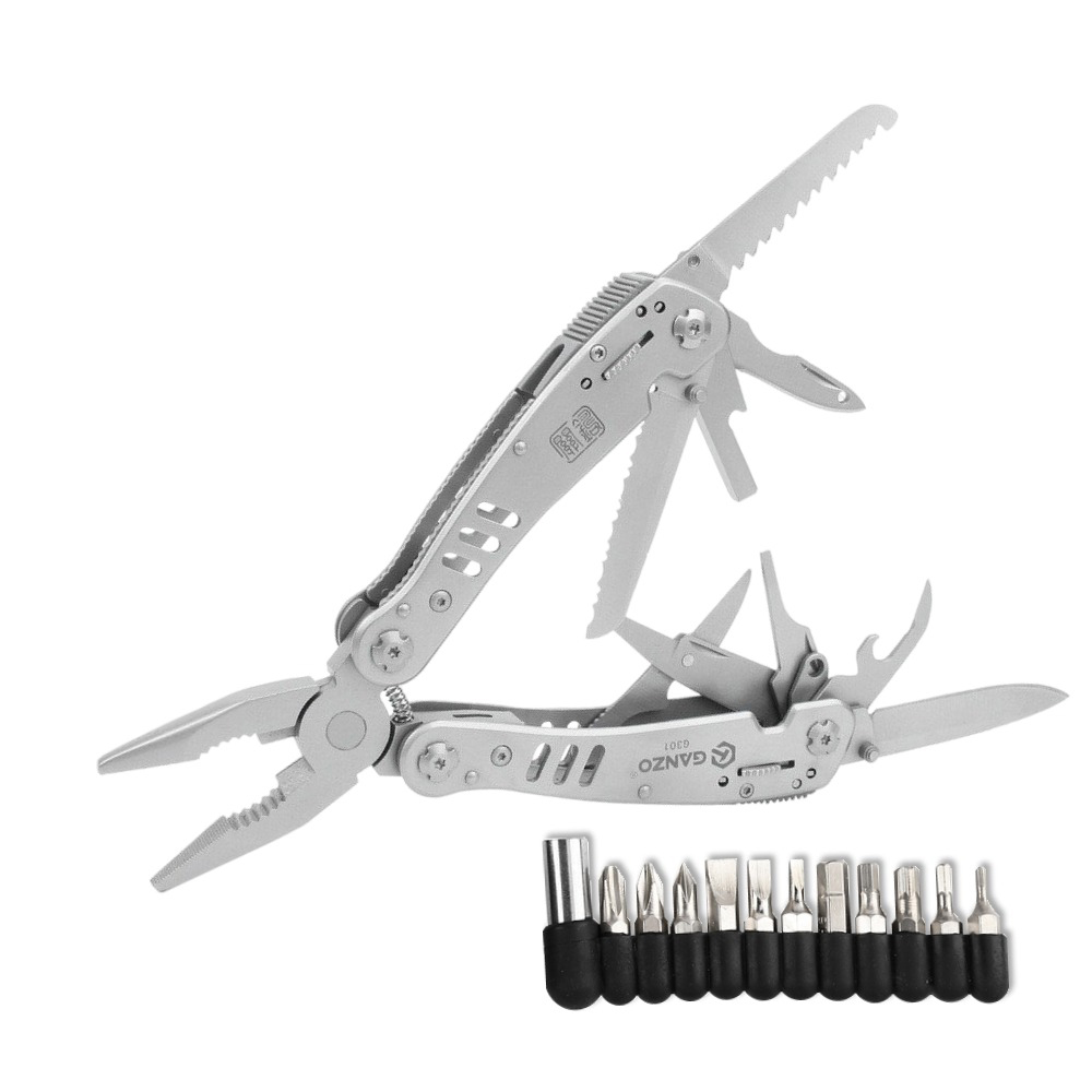 Мультитул Ganzo G301 21 в 1 серебристый - фото 1