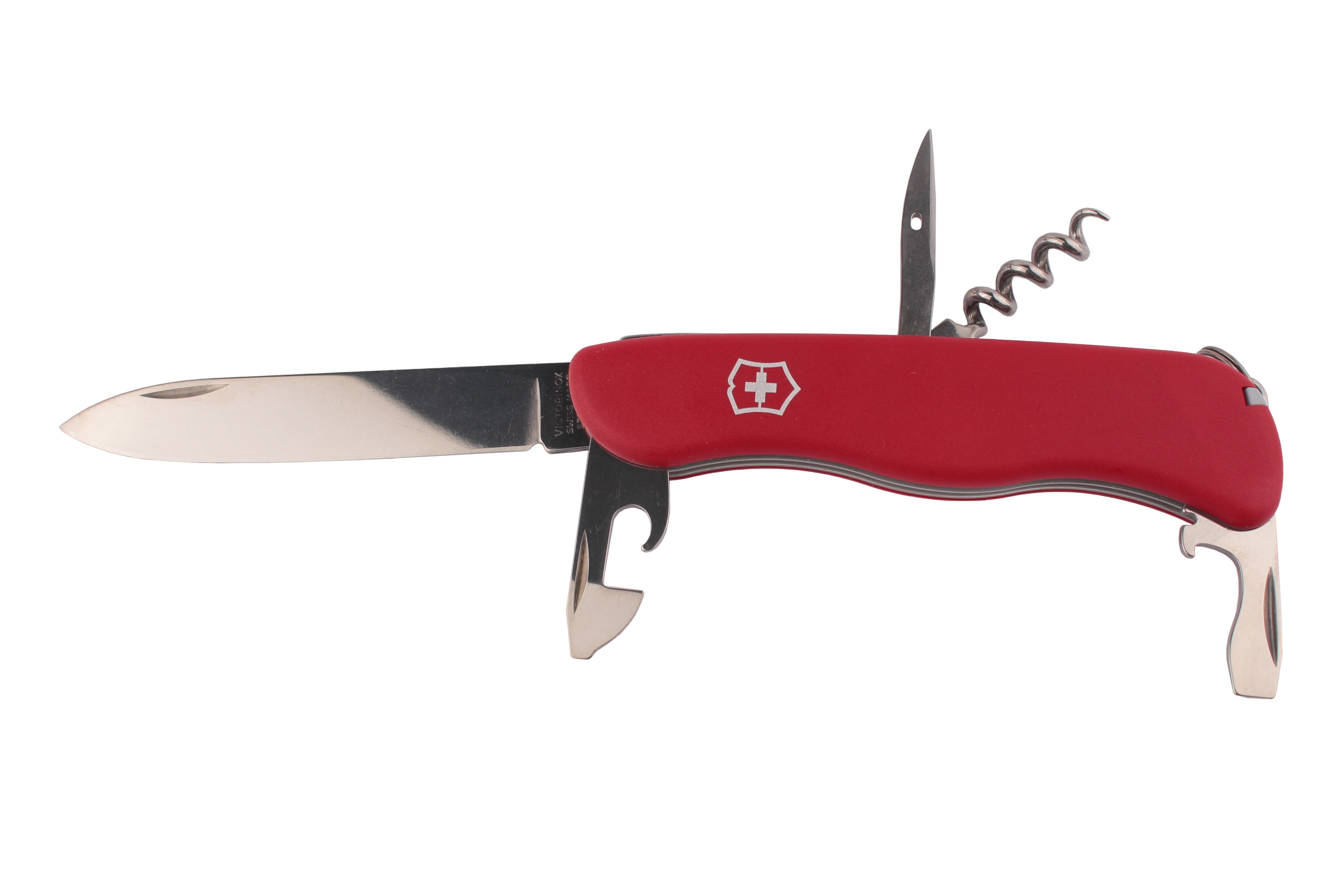 Нож Victorinox Picknicker 111мм 11 функций гладкое лезвие красный - фото 1