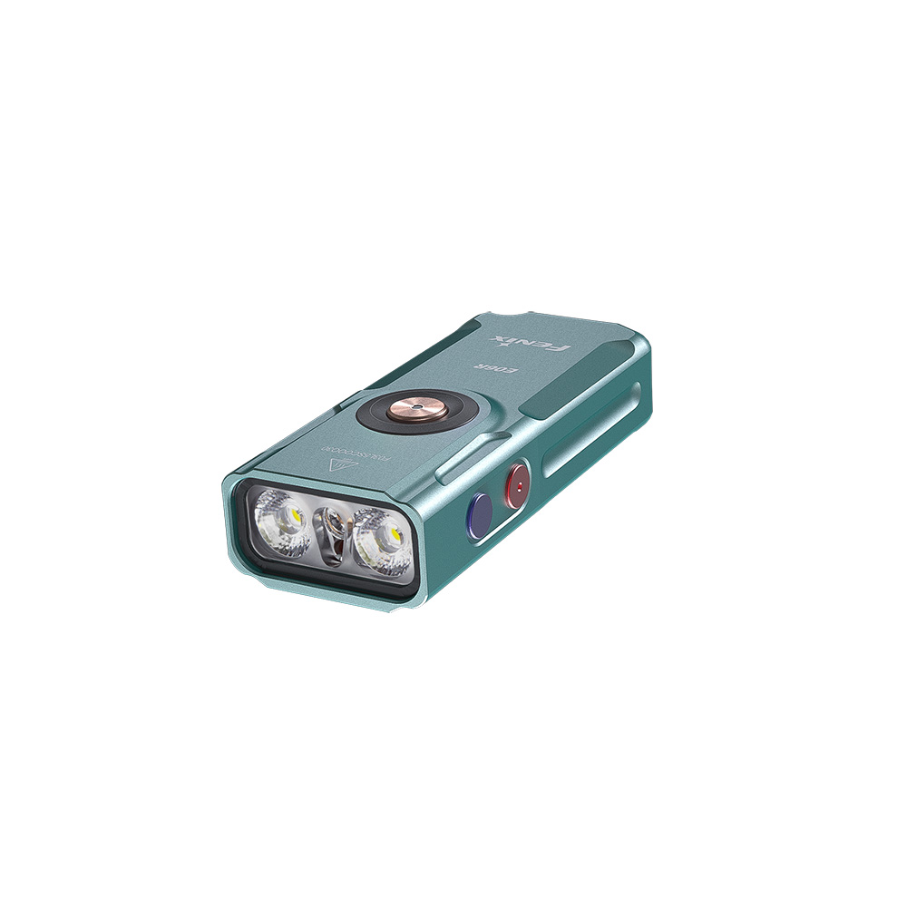 Фонарь-брелок Fenix E06R бирюзовый - фото 1