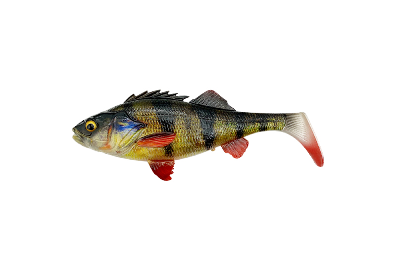 Приманка Savage Gear 4D Perch Shad 12.5см 20гр Green Silver Bulk 1/20 - фото 1