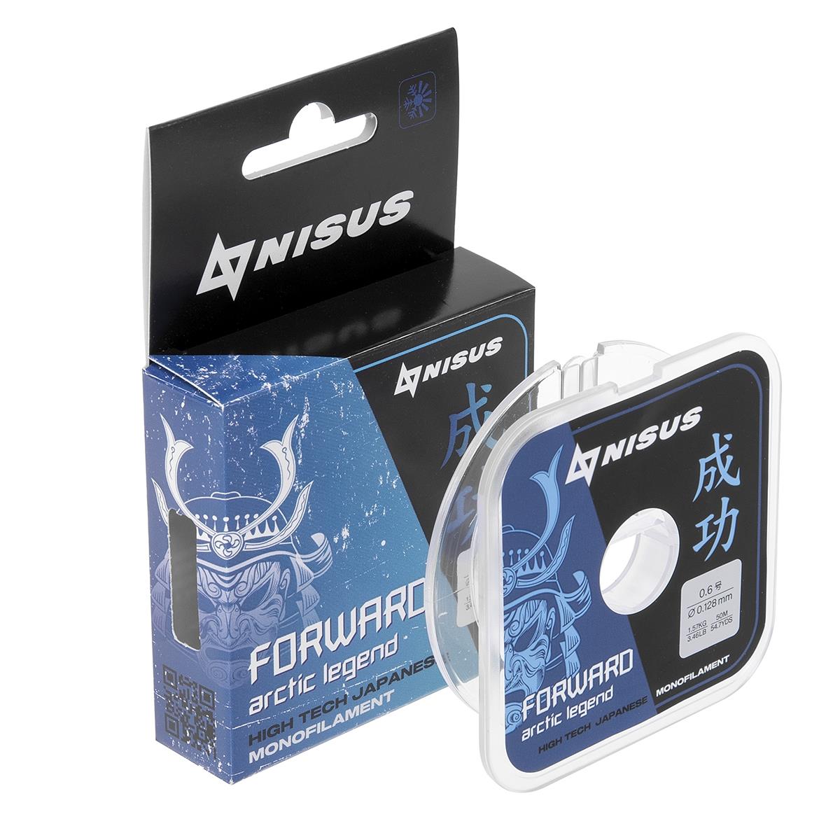 МП Леска FORWARD ARCTIC LEGEND 0,128mm/50m Nylon Transparen (N-FAG-0.128-50) Nis - фото 1