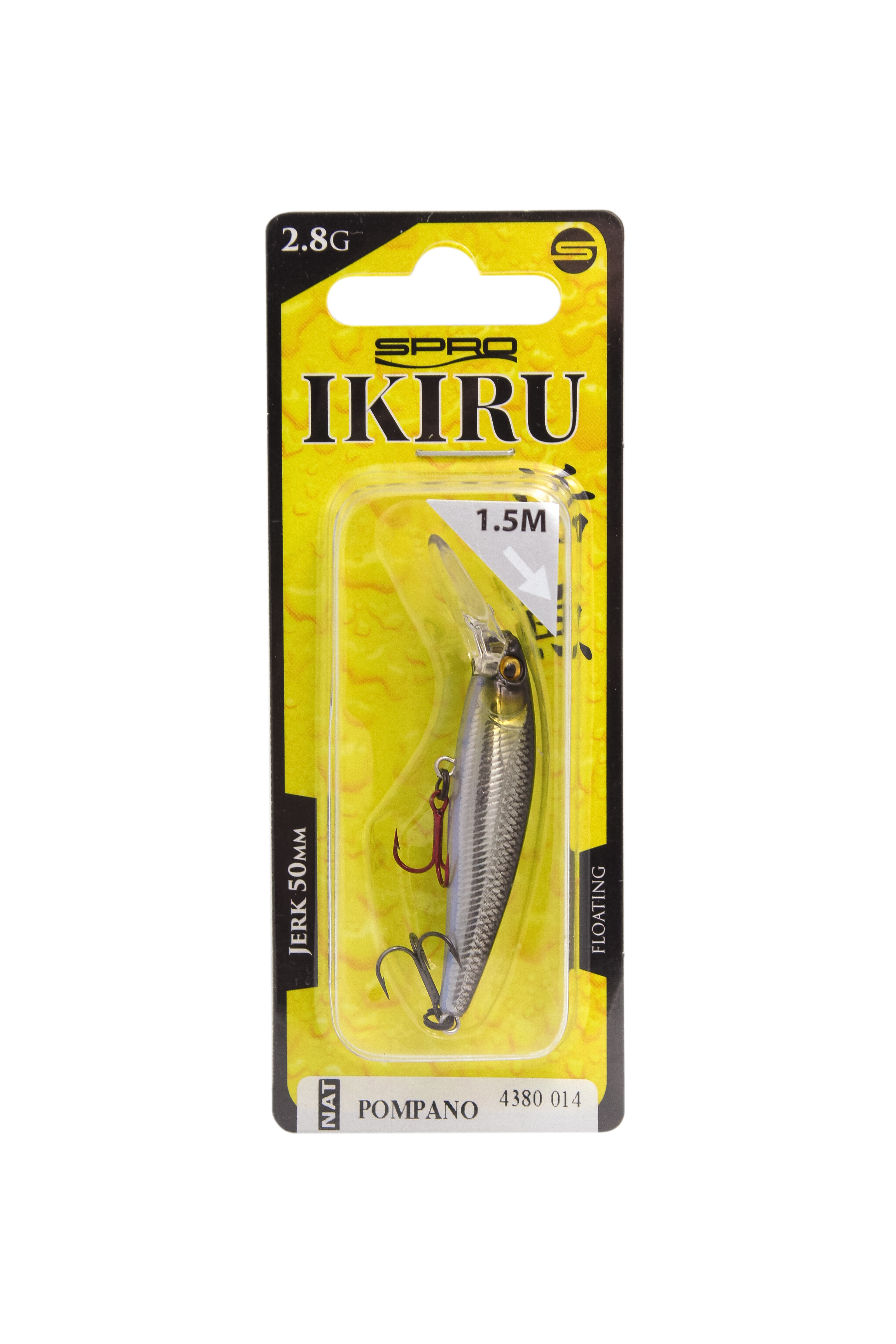 Воблер SPRO Ikiru silent jerk pompano F 5см - фото 1