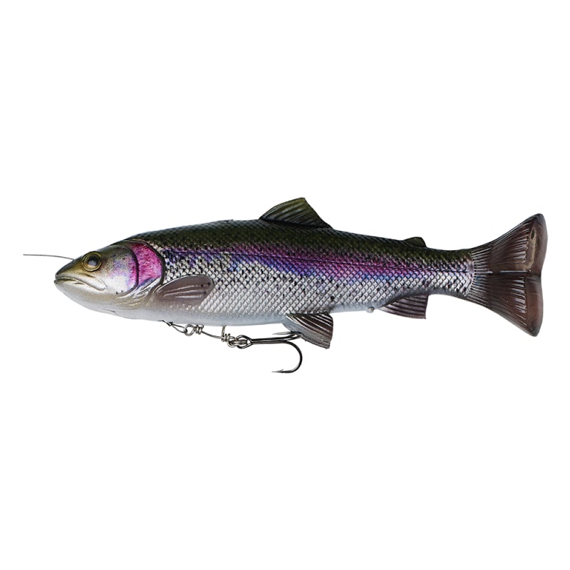 Воблер Savage Gear 4D Line Thru Pulse Tail Trout 16см 51G Slow Sink Rainbow Tr - фото 1