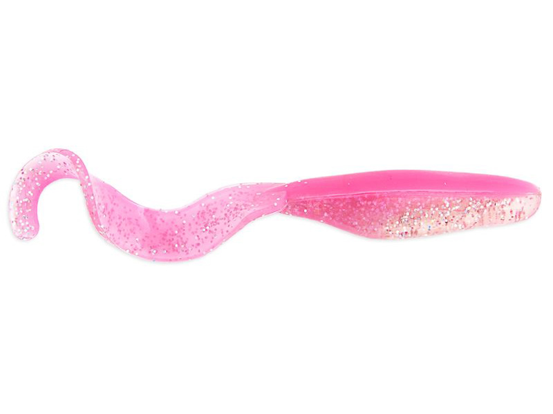 Приманка Bass Assassin Curly Shad 4&quot; Pink Diamond - фото 1