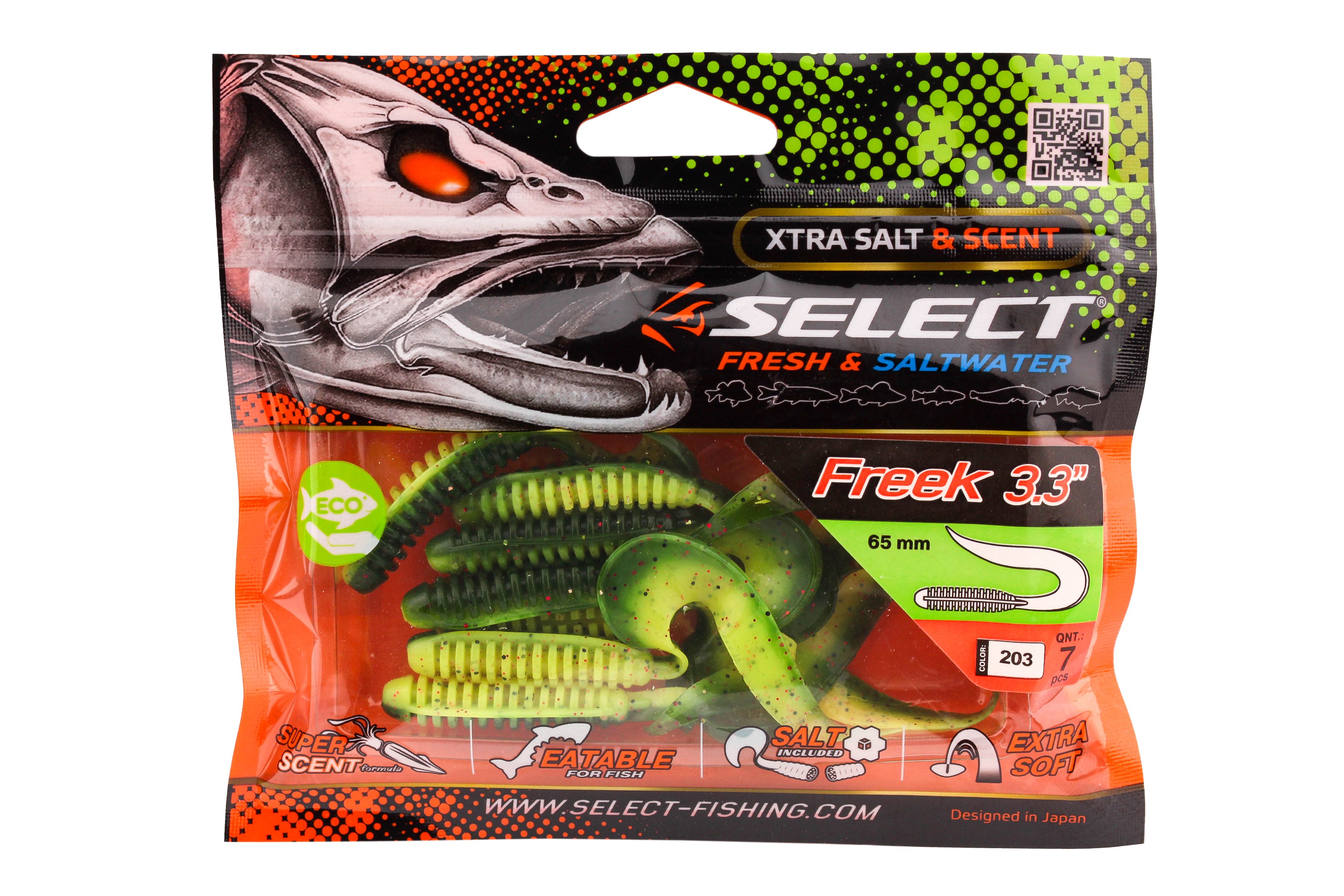 Приманка Select Freek 3.3" 203 уп 7шт - фото 1